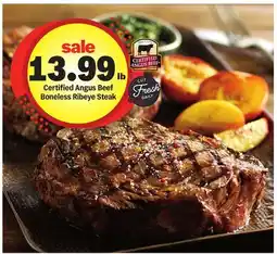 Meijer Certified Angus Beef Boneless Ribeye Steak offer