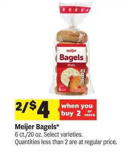 Meijer Meijer Bagels offer