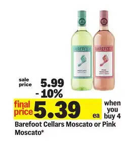 Meijer Barefoot Cellars Moscato or Pink Moscato offer