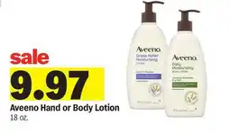 Meijer Aveeno Hand or Body Lotion offer