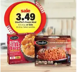 Meijer Stouffer's Frozen Meal 6.5-14 oz. or Side 10-16 oz offer