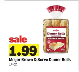 Meijer Meijer Brown & Serve Dinner Rolls offer