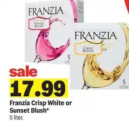 Meijer Franzia Crisp White or Sunset Blush offer