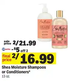 Meijer Shea Moisture Shampoos or Conditioners offer