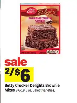 Meijer Betty Crocker Delights Brownie Mixes offer