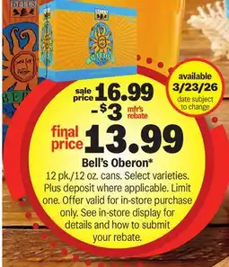 Meijer Bell's Oberon offer
