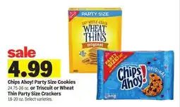Meijer Chips Ahoy! Party Size Cookies 24.75-26 oz. or Triscuit or Wheat Thin Party Size Crackers 18-20 oz offer