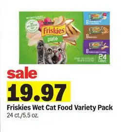Meijer Friskies Wet Cat Food Variety Pack offer