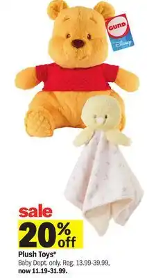 Meijer Plush Toys offer