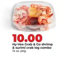 Hy-Vee Hy-Vee Grab & Go shrimp & surimi crab leg combo offer