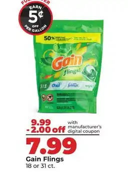 Hy-Vee Gain Flings offer