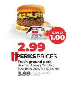 Hy-Vee Hormel Fresh ground pork offer