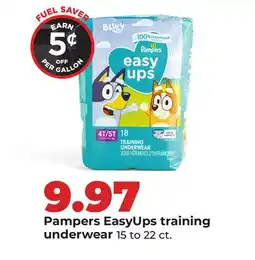 Hy-Vee Pampers EasyUps training underwear offer