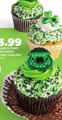 Hy-Vee Bakery-fresh decorated mega cupcake offer