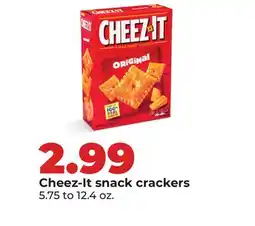Hy-Vee Cheez-It snack crackers offer