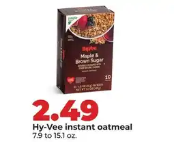 Hy-Vee Hy-Vee instant oatmeal offer