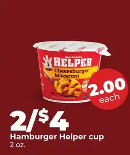 Hy-Vee Hamburger Helper cup offer