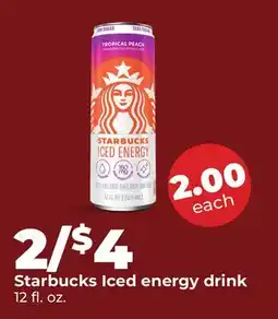 Hy-Vee Starbucks Iced energy drink offer