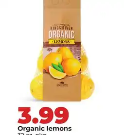 Hy-Vee Organic lemons offer