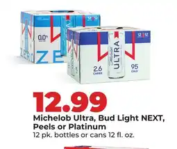 Hy-Vee Michelob Ultra, Bud Light NEXT, Peels or Platinum offer