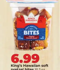 Hy-Vee King's Hawaiian soft pretzel bites offer