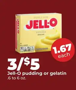 Hy-Vee Jell-O pudding or gelatin offer