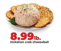 Hy-Vee Imitation crab cheeseball offer