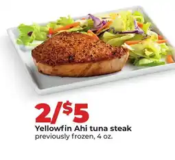 Hy-Vee Yellowfin Ahi tuna steak offer