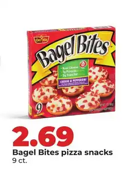 Hy-Vee Bagel Bites pizza snacks offer