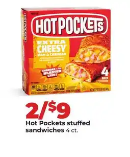 Hy-Vee Hot Pockets stuffed sandwiches offer
