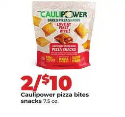 Hy-Vee Caulipower pizza bites snacks offer