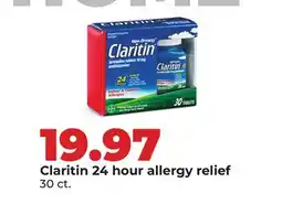 Hy-Vee Claritin 24 hour allergy relief offer