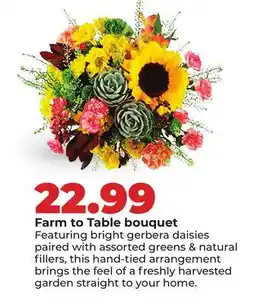 Hy-Vee Farm to Table bouquet offer