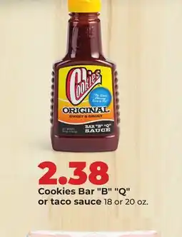 Hy-Vee Cookies Bar B Q or taco sauce offer