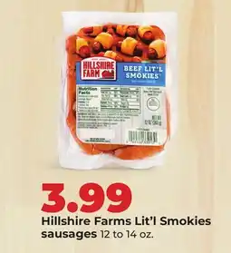 Hy-Vee Hillshire Farms Lit'l Smokies sausages offer
