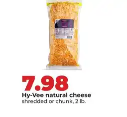 Hy-Vee Hy-Vee natural cheese offer