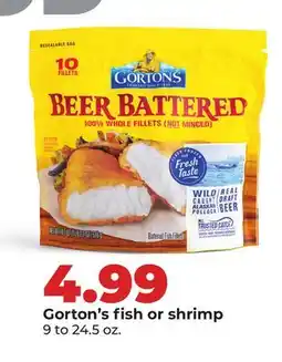 Hy-Vee Gorton's fish or shrimp offer