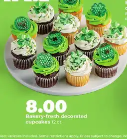 Hy-Vee Bakery decorated cupcakes offer