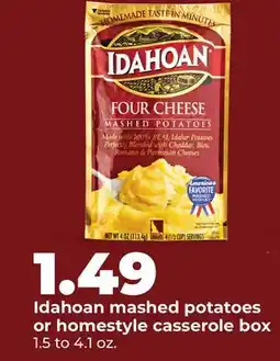 Hy-Vee Idahoan mashed potatoes or homestyle casserole box offer