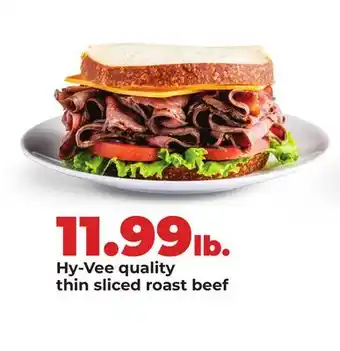 Hy-Vee Hy-Vee quality thin sliced roast beef offer