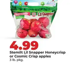 Hy-Vee Stemilt Lil Snapper Honeycrisp or Cosmic Crisp apples offer