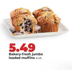 Hy-Vee Bakery-fresh jumbo loaded muffins offer