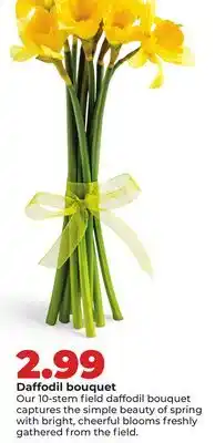 Hy-Vee Daffodil bouquet offer