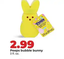 Hy-Vee Peeps bubble bunny offer