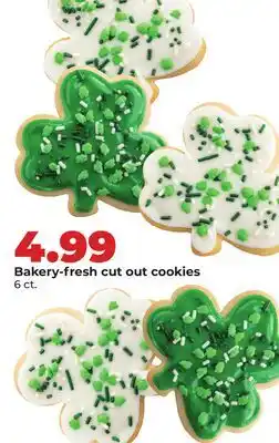Hy-Vee Bakery fresh cut out cookies offer