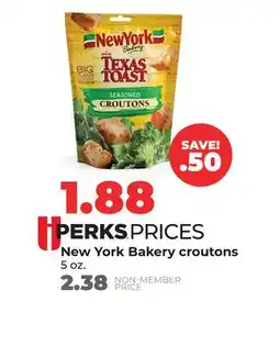 Hy-Vee New York Bakery croutons offer