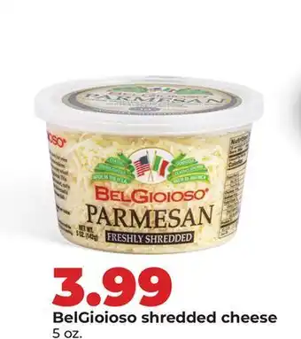 Hy-Vee BelGioioso shredded cheese offer