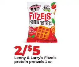 Hy-Vee Lenny & Larry's Fitzels protein pretzels offer