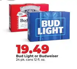 Hy-Vee Bud Light or Budweiser offer