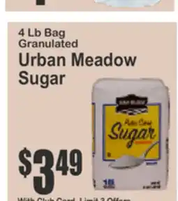 Almonte's Food Dynasty Marketplace 4 Lb Bag Granulated Urban Meadow Sugar offer